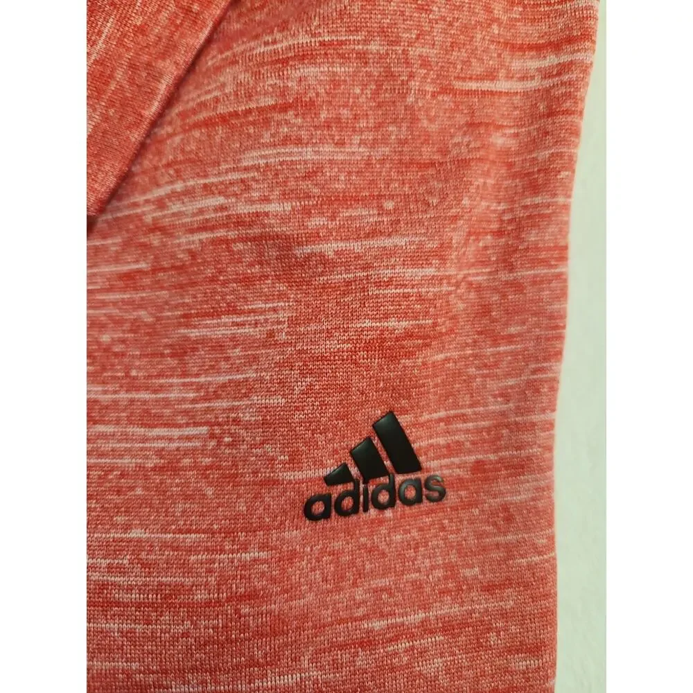 Adidas Polo Shirt Mens Medium Red Short Sleeve Golf Preppy